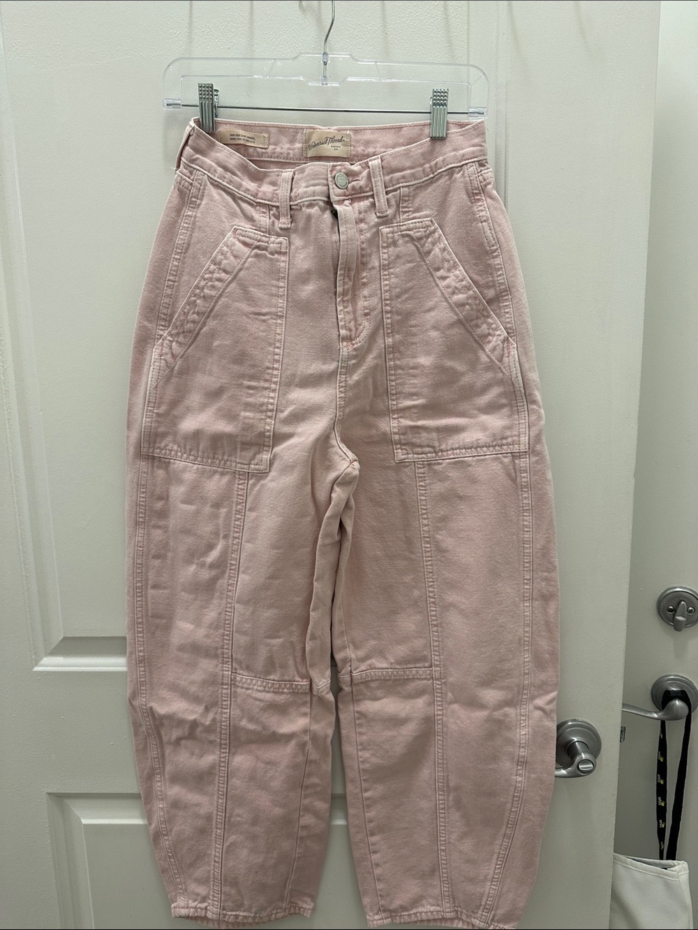 Universal Thread Dusty Blush Pink High-Rise Wide-Leg Utility Pants